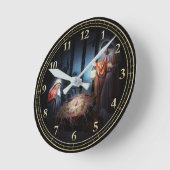 Horloge Ronde La scène du directeur de Noël (Angle)