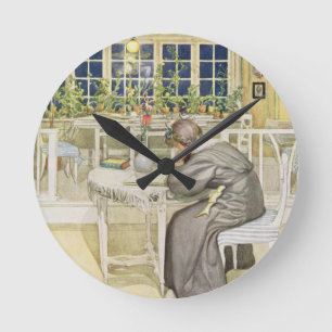 Horloge Ronde La soirée avant le voyage vers l'Angleterre -