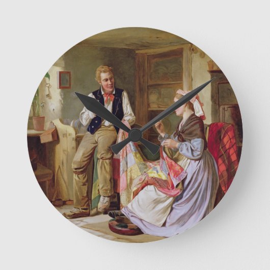 Horloge Ronde La surface composée en Patchwork (Recto)