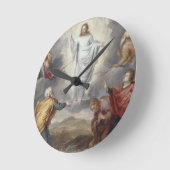 Horloge Ronde La Transfiguration (huile sur cuivre) (Angle)