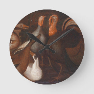 Horloge Ronde La Turquie des canards, l'horloge du mur d'Action 
