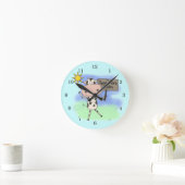 Horloge Ronde La vache a lu plus de livres (Maison)