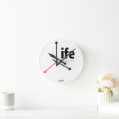 Horloge Ronde la vie est courte, vivez-la (Maison)