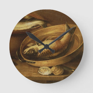 Horloge Ronde La vie toujours des poissons et des citrons