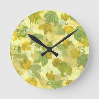Horloge Ronde La vigne de vignoble part autour de la police de