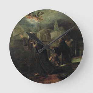 Horloge Ronde La vision de St Francis de Paola