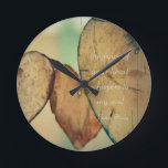 Horloge Ronde La voix de votre coeur chuchote à mon âme<br><div class="desc">La voix de votre coeur chuchote à mon poème d'âme par Corbin Henry.</div>