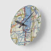 Horloge Ronde Lac Flathead et Polson (Angle)