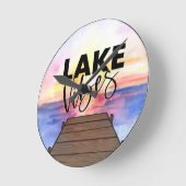 Horloge Ronde Lac Vibes (Angle)