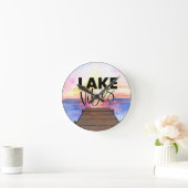 Horloge Ronde Lac Vibes (Maison)