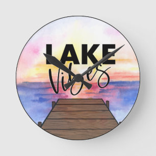 Horloge Ronde Lac Vibes