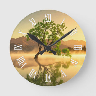 Horloge Ronde Lac Wanaka arbre Nouvelle-Zélande Voyage