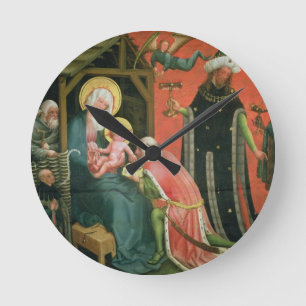Horloge Ronde L'adoration des Magi (huile sur le panneau)