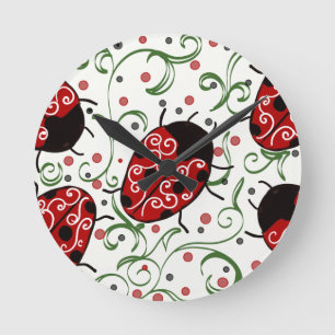 Horloge Ronde Ladybug