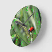 Horloge Ronde Ladybug (Coccinellidae) (Angle)