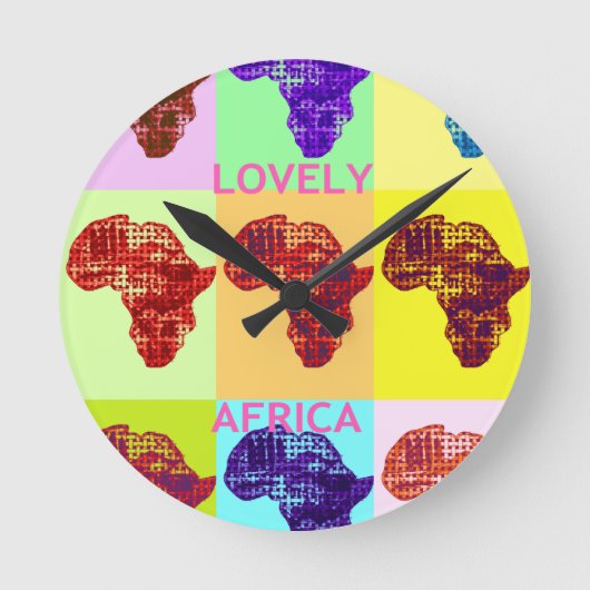 HORLOGE RONDE L'AFRIQUE AMOUREUSE (Recto)
