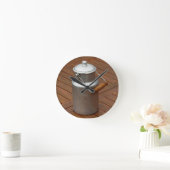 Horloge Ronde Lait sur table (Maison)