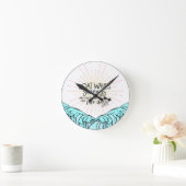 Horloge Ronde Lake Days (Maison)