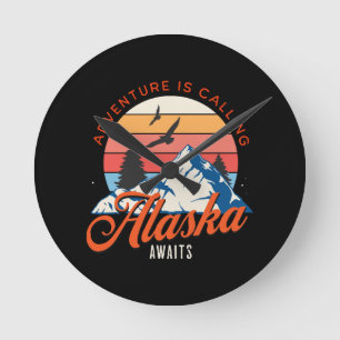 Horloge Ronde L'Alaska Attend !