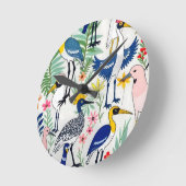 Horloge Ronde L'Almanac Aviaire (Angle)