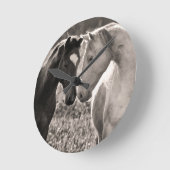 Horloge Ronde L'amour du cheval (Angle)