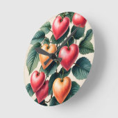 Horloge Ronde L'amour grandit (Angle)