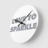 Horloge Ronde L'Amour Pour Étinceler (Angle)