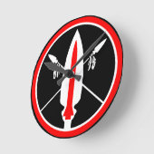 Horloge Ronde Lance missile clock (Angle)