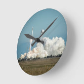 Horloge Ronde Lancement de fusée Antares (Angle)