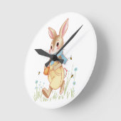 Horloge Ronde Lapin Chéri (Angle)