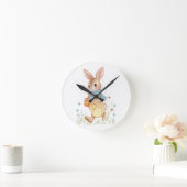 Horloge Ronde Lapin Chéri (Maison)