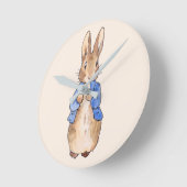 Horloge Ronde Lapin classique (Angle)
