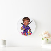 Horloge Ronde lapin de pâques (Maison)