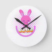 Horloge Ronde lapin mignon (Recto)