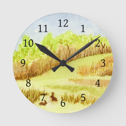 Horloge Ronde Lapins (Recto)