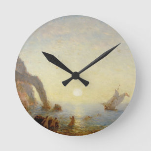 Horloge Ronde L'appel des sirènes (huile sur la toile)