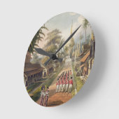 Horloge Ronde L'approche principale à la grande pagoda a de (Angle)