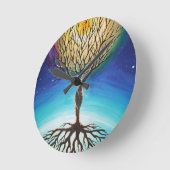 Horloge Ronde L'arbre de l'ego (Angle)