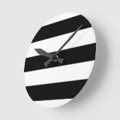 Horloge Ronde large bande noire (Angle)