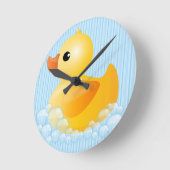 Horloge Ronde Large Yellow Duck (Angle)