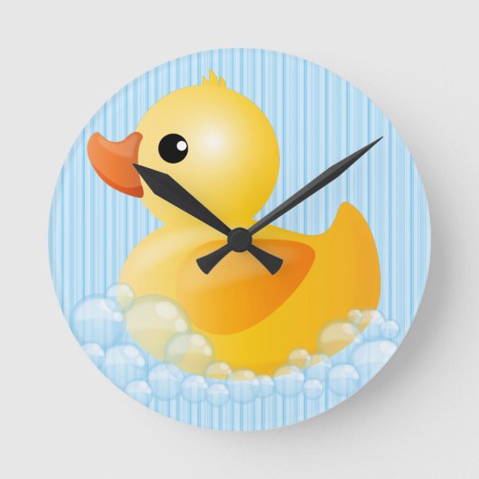 Horloge Ronde Large Yellow Duck (Recto)