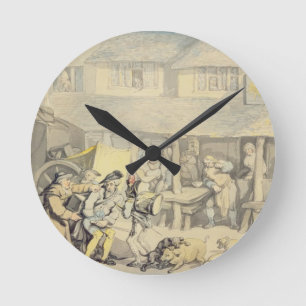 Horloge Ronde L'arrivée du car d'étape à l'auberge de Sun, DB