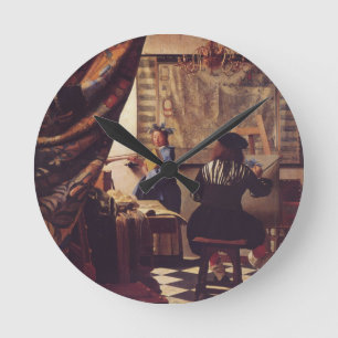 Horloge Ronde L'Art de la peinture par Johannes Vermeer