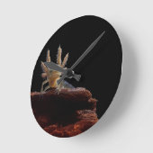 Horloge Ronde Larve crêté de triton (Angle)