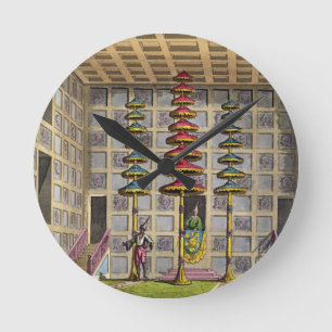 Horloge Ronde L'assistance Hall, Cochin Chine, plaquent 88 de