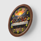 Horloge Ronde Last Supper Lakeside Sunset (Angle)