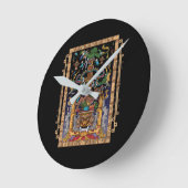 Horloge Ronde L'astronaute maya King Pakal (Angle)