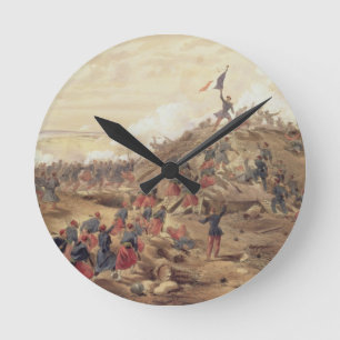 Horloge Ronde L'attaque sur le Malakoff, plat 'de Seat o