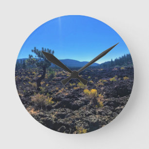 Horloge Ronde Lava Cast Forest, OR