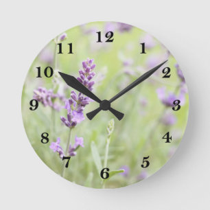 Horloge Ronde Lavande